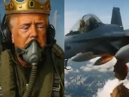 Ο Τραμπ προκαλεί με ΑΙ βίντεο – Πετάει φορώντας στέμμα και ρίχνει περιττώματα σε διαδηλωτές