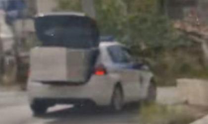 Σε διαθεσιμότητα ο αστυνομικός που μετέφερε ψυγείο με περιπολικό