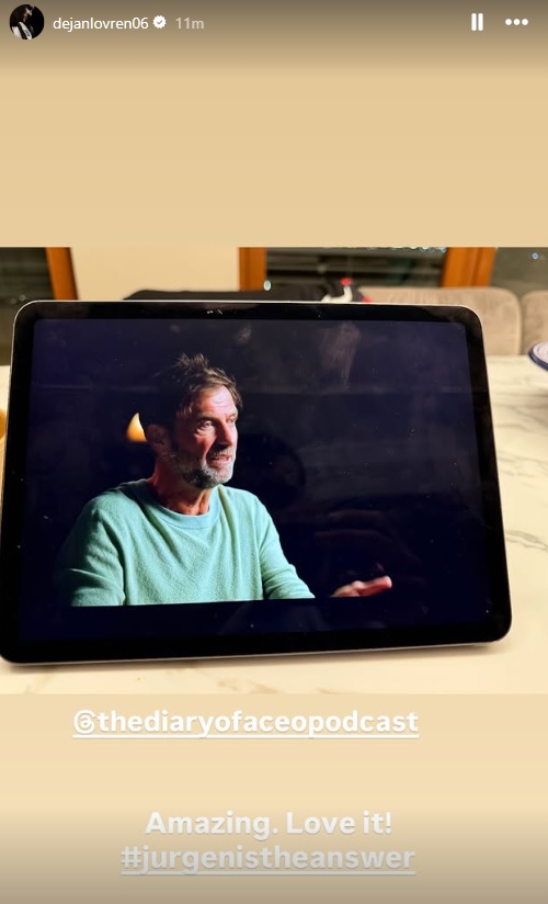 Λόβρεν: Αποθεώνει τον Κλοπ για όσα είπε - «Ο Γιούργκεν είναι η απάντηση»