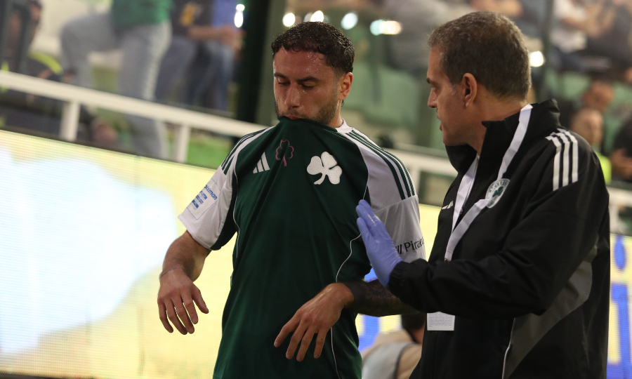 Παναθηναϊκός-Αστέρας: Τραυματισμός και αναγκαστική αλλαγή νωρίς για τον Καλάμπρια