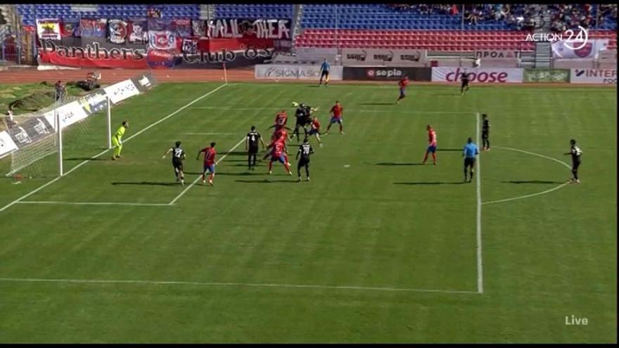 Πλησίασε το 1-0 η Καλαμάτα, στο δοκάρι σταμάτησε η κεφαλιά του Καλουτσικίδη