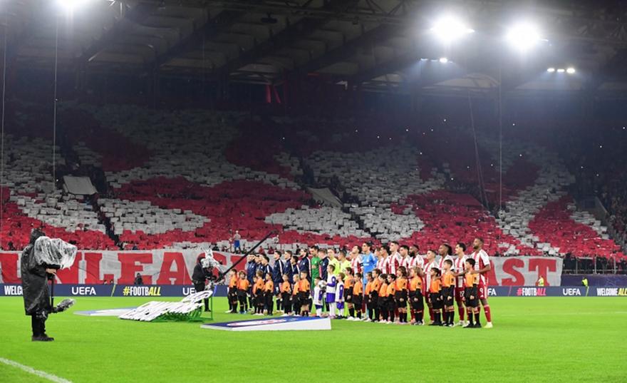 Το «ευχαριστώ» του Ολυμπιακού στον κόσμο του για την εντυπωσιακή ατμόσφαιρα