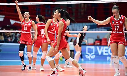 Τα θρυλικά κορίτσια του Ολυμπιακού πάτησαν με «καθαρό» σκορ τη Βάσας & αγκάλιασαν τους ομίλους του CEV Champions League!