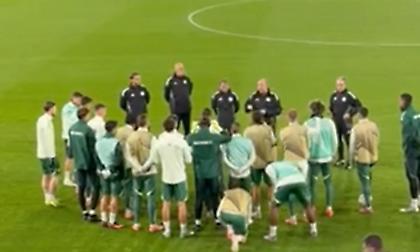 Η ομιλία του Μπενίτεθ στην τελευταία προπόνηση του Παναθηναϊκού ενόψει Μάλμε