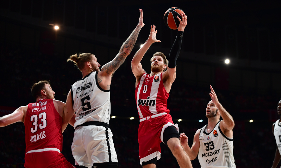 Ολυμπιακός-Παρτίζαν 80-71: Βρήκε τις λύσεις στην τελική ευθεία ο Ολυμπιακός