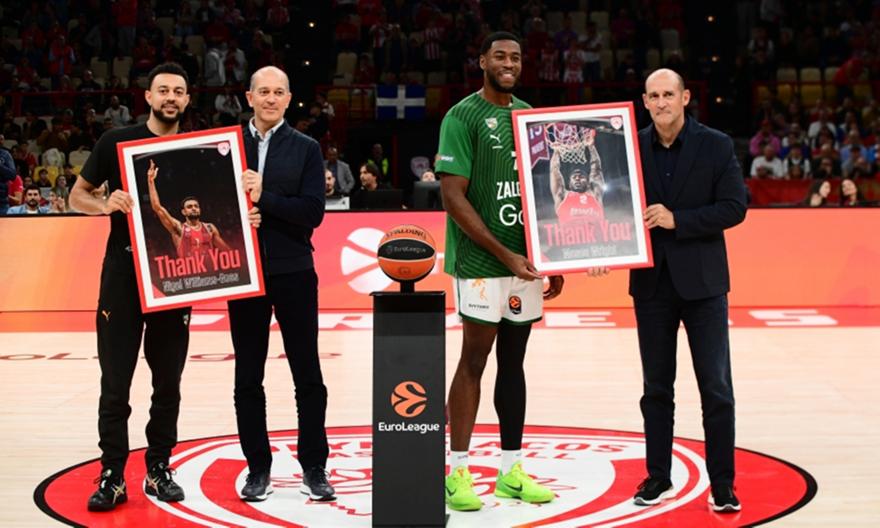 Βραβεύτηκαν από τον Ολυμπιακό και αποθεώθηκαν οι Γκος και Ράιτ!