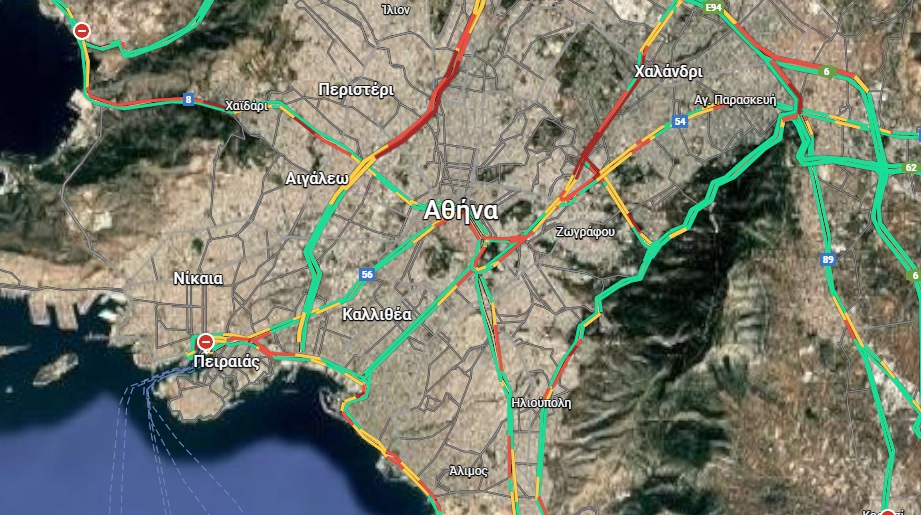 Μεγάλες καθυστερήσεις σε Κηφισίας, Αχαρνών, Κηφισού