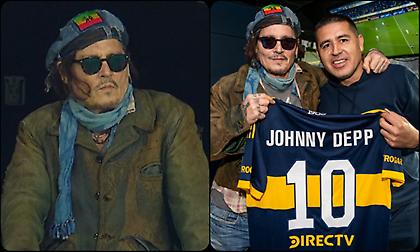 Στο Μπομπονέρα ο Τζόνι Ντεπ - Πήρε φανέλα με το όνομά του από τον Ρικέλμε