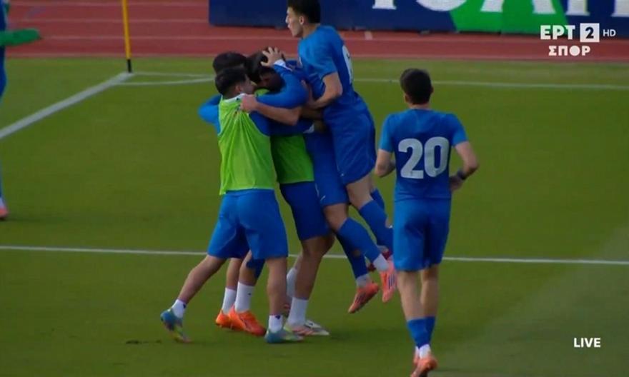 Προβάδισμα δύο τερμάτων για την Εθνική Ελπίδων με κεφαλιά του Γκούμα