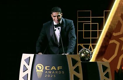 Ποδοσφαιριστής της χρονιάς για το 2025 στην Αφρική ο Χακίμι