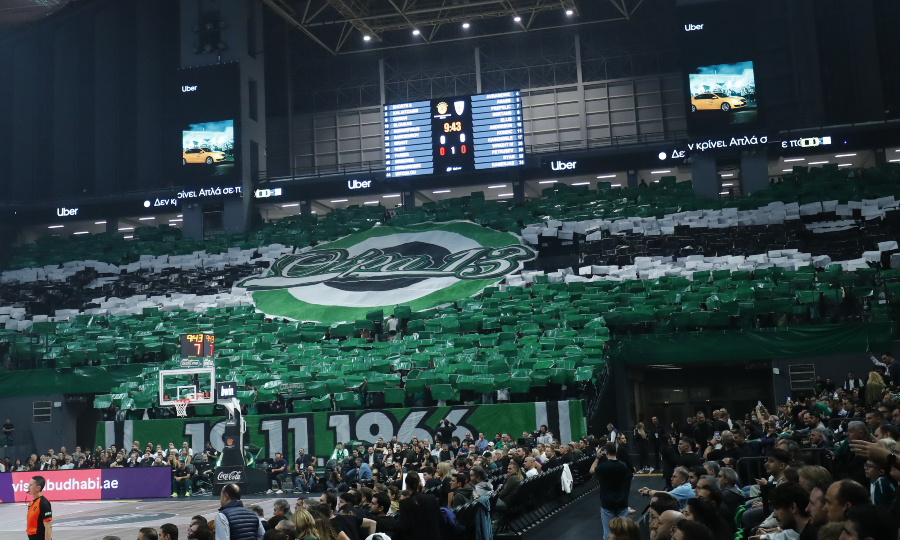 Παναθηναϊκός-Dubai BC: Εντυπωσιακό κορεό πριν από την έναρξη του αγώνα