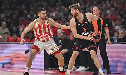 Η «ερυθρόλευκη» κόντρα στο Βελιγράδι για τη 13η αγωνιστική της Ευρωλίγκας: Ερυθρός Αστέρας-Ολυμπιακός 91-80 (ΤΕΛΙΚΟ)