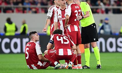 Τρίτη αναγκαστική αλλαγή για τον Ολυμπιακό, αποχώρησε με ενοχλήσεις ο Πιρόλα