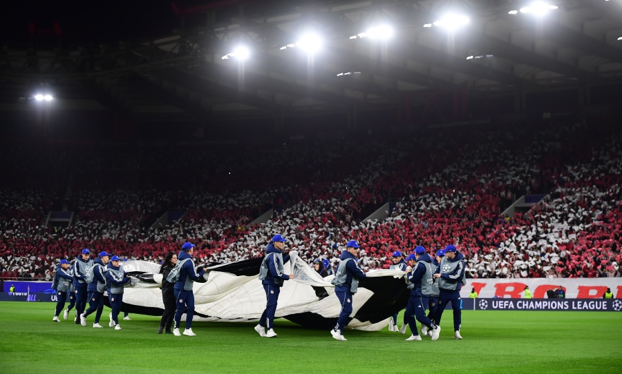 Ολυμπιακός: Το επιβλητικό coreo στο ματς με τη Ρεάλ Μαδρίτης