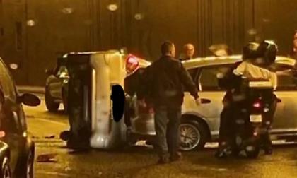 Καραμπόλα στη γέφυρα της Χαμοστέρνας – Αναποδογύρισε ΙΧ