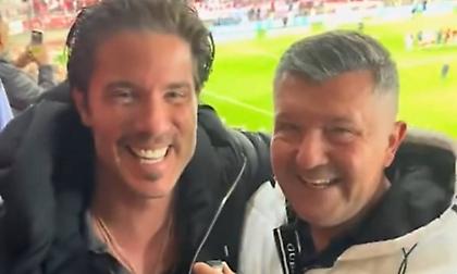 Ο Νίκος Οικονομόπουλος στο Καραϊσκάκη για τον αγώνα με τη Ρεάλ