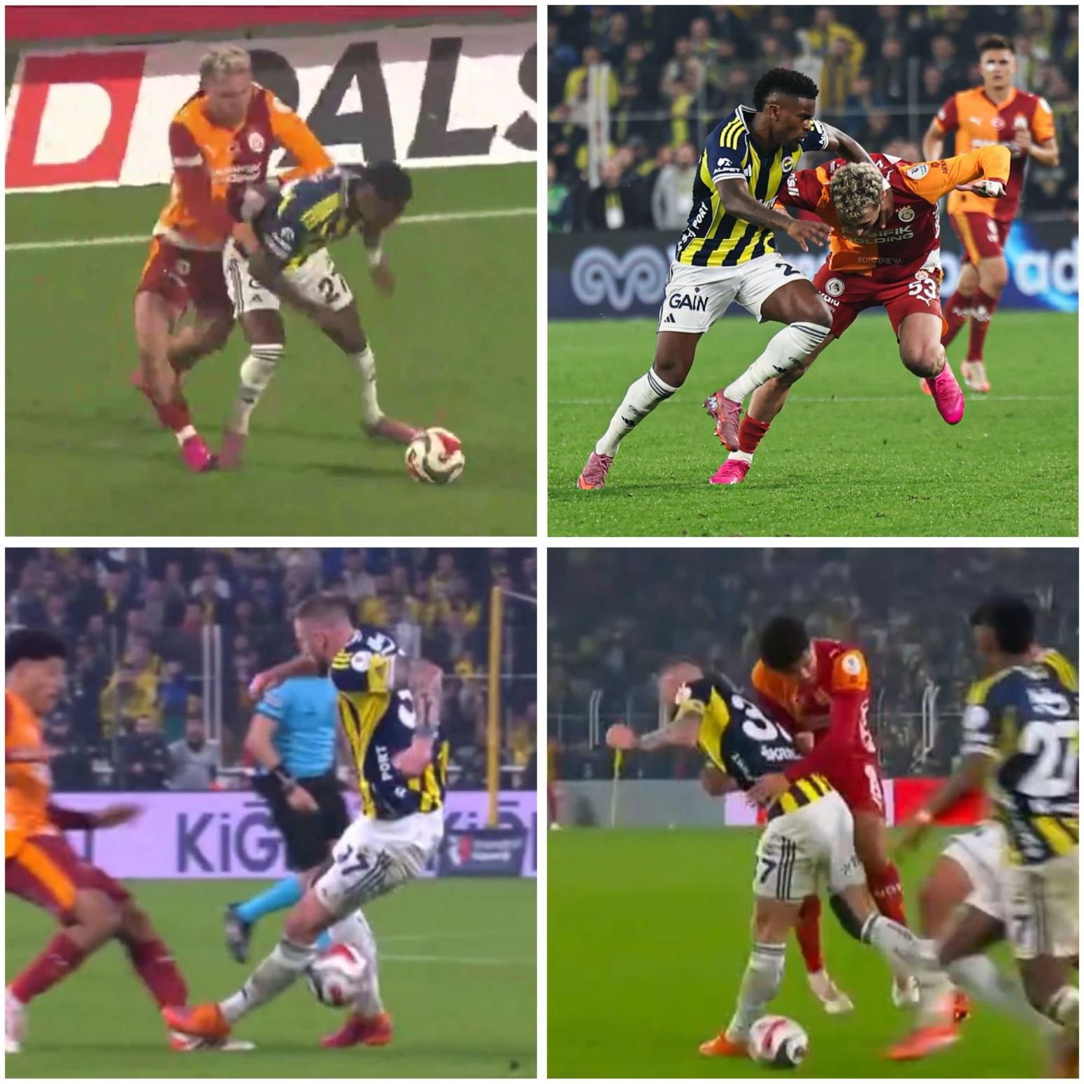 Φενέρμπαχτσε-Γαλατασαράι: Δολοφονικά μαρκαρίσματα χωρίς να δει κανείς την κόκκινη κάρτα!