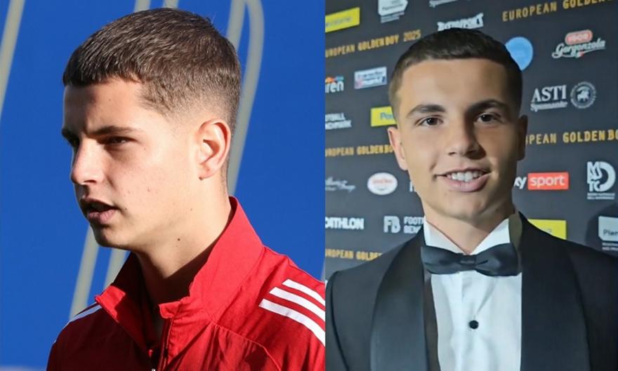 O... κουστουμάτος Μουζακίτης έτοιμος να παραλάβει το τιμητικό βραβείο του Golden Boy web!