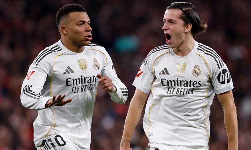 «Σίφουνας» στο Μπιλμπάο με υπερηχητικό Εμπαπέ η Ρεάλ, δεν αφήνει την Μπαρτσελόνα να ξεμακρύνει