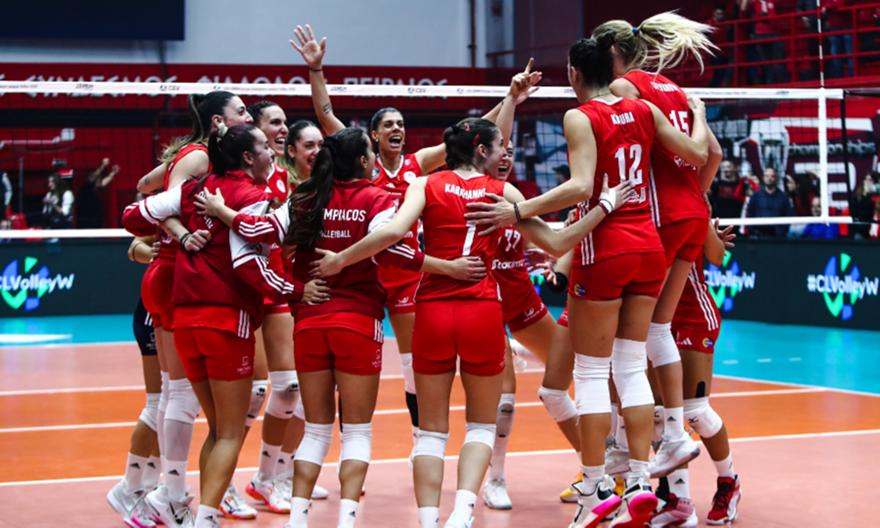 Τα highlights από την ιστορική πρώτη νίκη της ομάδας βόλεϊ γυναικών του Ολυμπιακού στο CEV Champions League