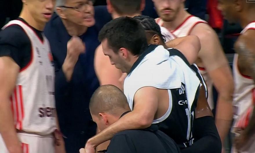 Ανησυχία στην Παρτίζαν με Ποκουσέφσκι: Αποχώρησε υποβασταζόμενος με πρόβλημα στον αστράγαλο