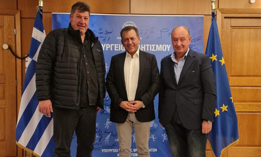 Συνάντηση της ΚΑΕ Πανιώνιος με τον υπουργό Αθλητισμού, Ιωάννη Βρούτση