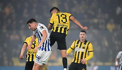 Φοβερή κεφαλιά του Πινέδα για το 1-0 της ΑΕΚ