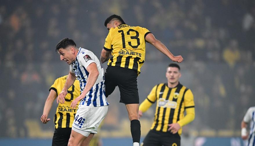 Φοβερή κεφαλιά του Πινέδα για το 1-0 της ΑΕΚ