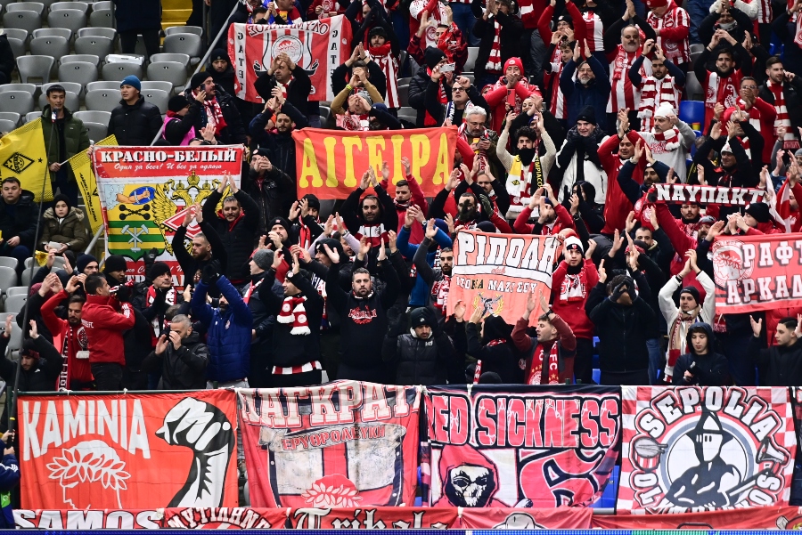 Ολυμπιακός: Οι 700 οπαδοί των «ερυθρόλευκων» στο ματς με Καϊράτ