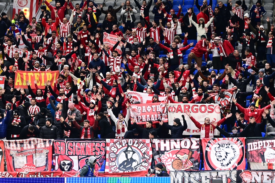 Ολυμπιακός: Οι 700 οπαδοί των «ερυθρόλευκων» στο ματς με Καϊράτ