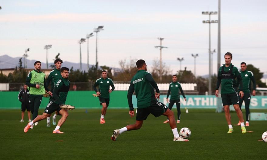 Το sport-fm.gr στην τελευταία προπόνηση του Παναθηναϊκού ενόψει της αναμέτρησης με τη Βικτόρια Πλζεν