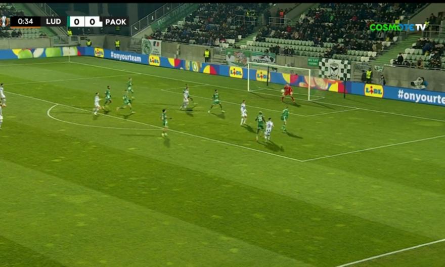 Δύο καλές ευκαιρίες για τον ΠΑΟΚ πριν συμπληρωθεί ένα λεπτό αγώνα στη Βουλγαρία!