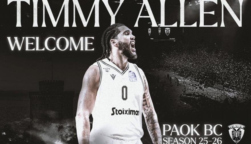 Και επίσημα στον ΠΑΟΚ ο Τίμι Άλεν