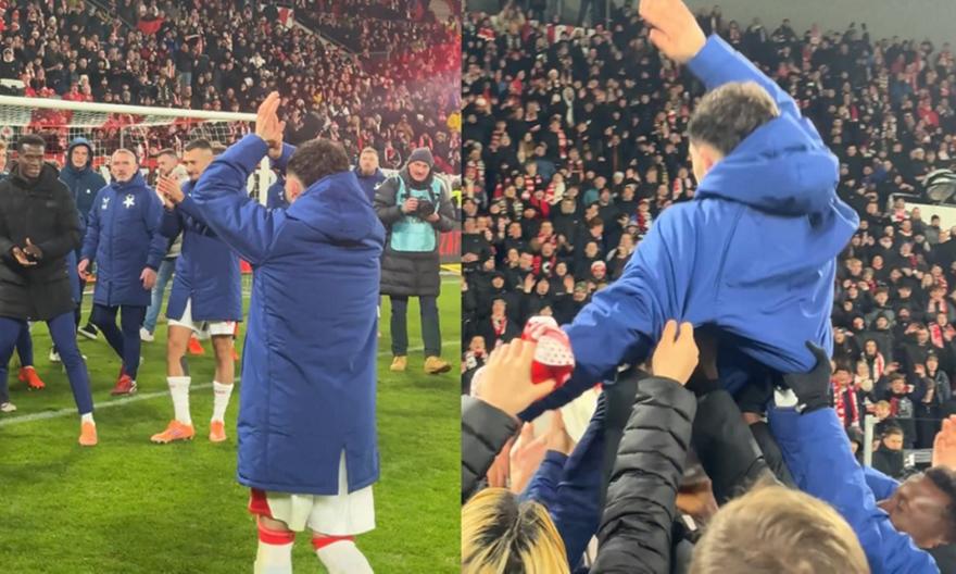 Αποθέωση για τον Ζαφείρη στο τελευταίο του ματς με τη Σλάβια, προτού φορέσει τη φανέλα του ΠΑΟΚ!