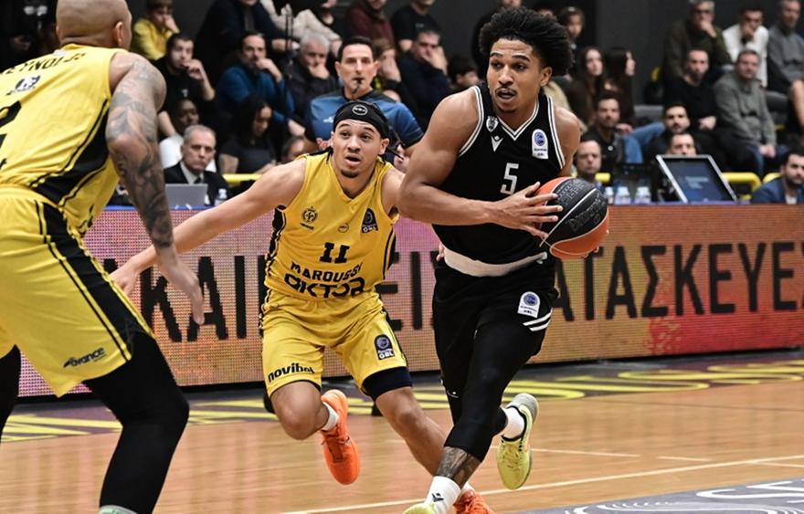 Ασταμάτητος ΠΑΟΚ, άντεξε στην αντεπίθεση του Αμαρουσίου και έφυγε νικητής από τον Άγιο Θωμά