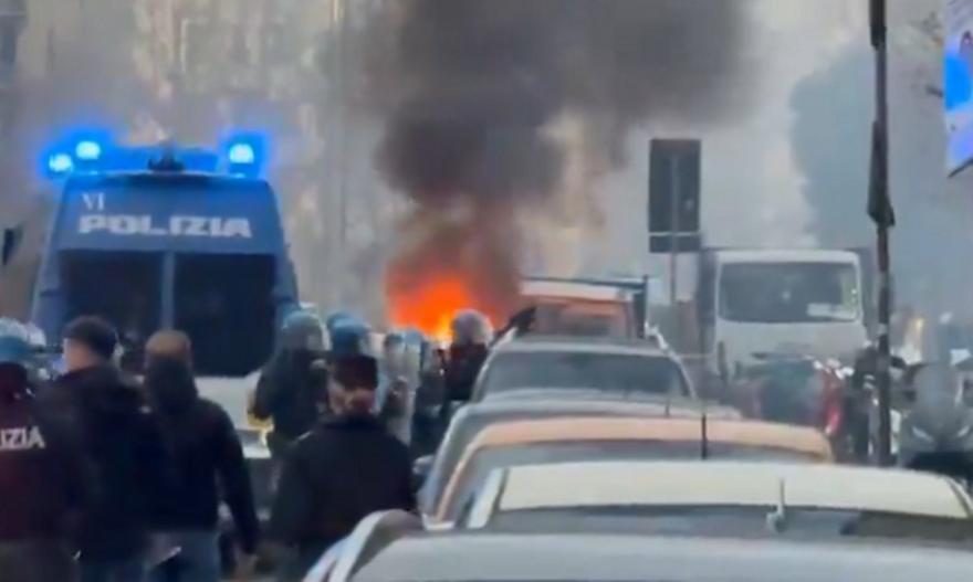 Εκτεταμένα επεισόδια με καμένα οχήματα και τραυματίες έξω από το «Λουίτζι Φεράρις» πριν το Τζένοα – Ίντερ!