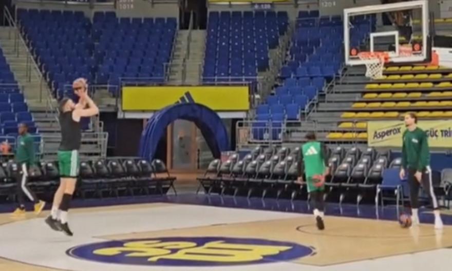 Η τελευταία προπόνηση του Παναθηναϊκού στην Κωνσταντινούπολη πριν τη Φενέρμπαχτσε