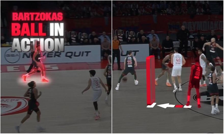 Η Ευρωλίγκα αποθέωσε το «Bartzokas Ball» και τα plays του Ολυμπιακού!