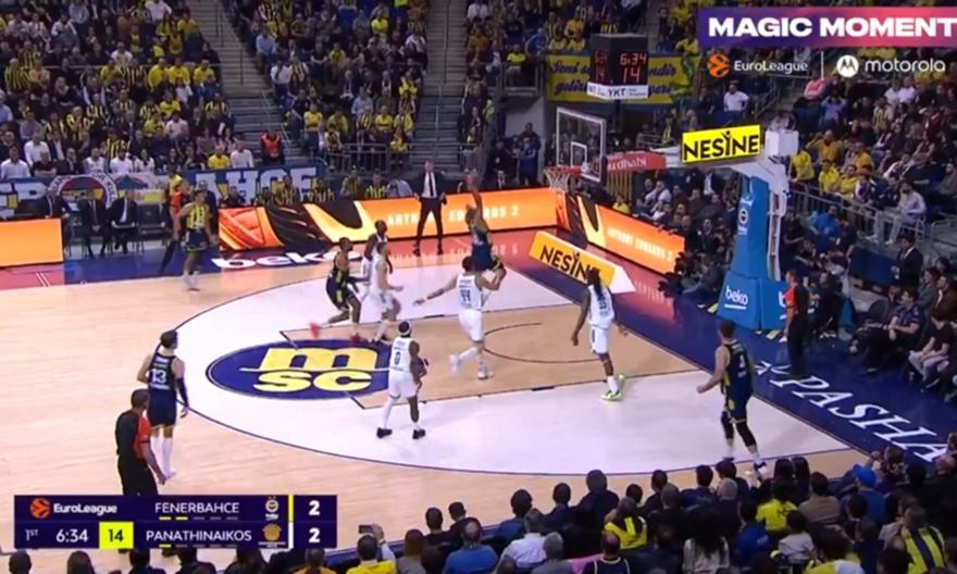 Ο Χόρτον-Τάκερ «άδειασε» με τρομερή rivers τον Μήτογλου και κάρφωσε με μανία στο καλάθι του Παναθηναϊκού