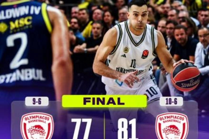Το viral λάθος της Ευρωλίγκας στο τελικό σκορ του Φενέρ-Παναθηναϊκός με το logo του Ολυμπιακού!