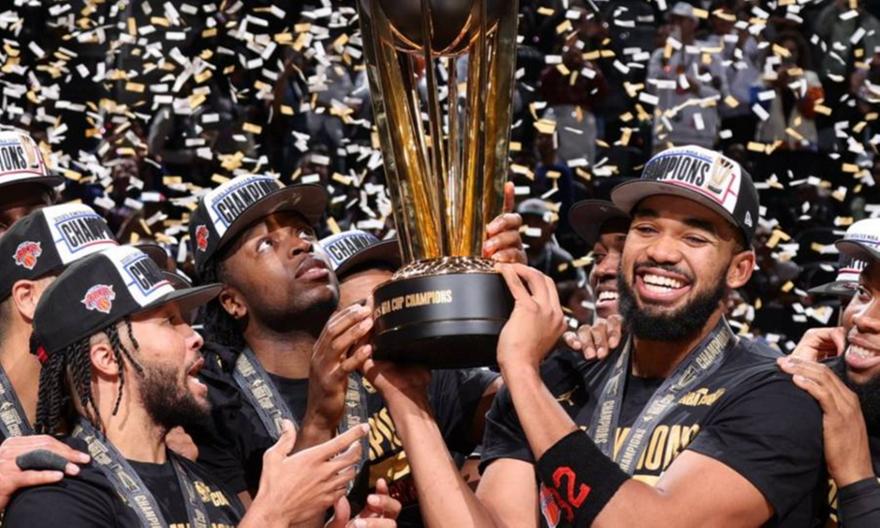 Η απονομή του NBA Cup στους Νικς και το MVP στον Μπράνσον
