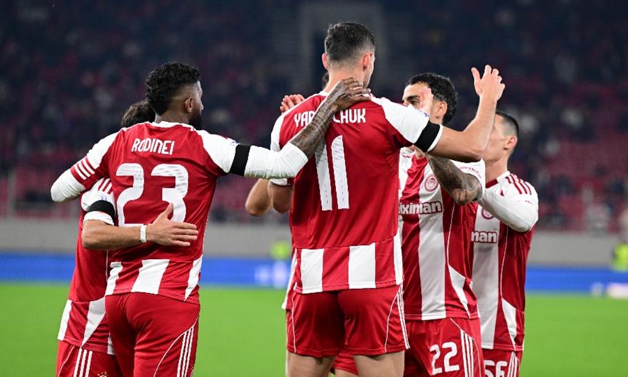 Έκρυψαν την μπάλα Νασιμέντο-Ποντένσε-Γιάρεμτσουκ και ο Ουκρανός την εμφάνισε στα δίχτυα για το 5-0 του Ολυμπιακού