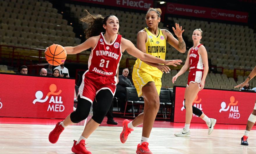 Live Streaming η ρεβάνς του Ολυμπιακού με την Ελιτζούρ για το Eurocup Γυναικών