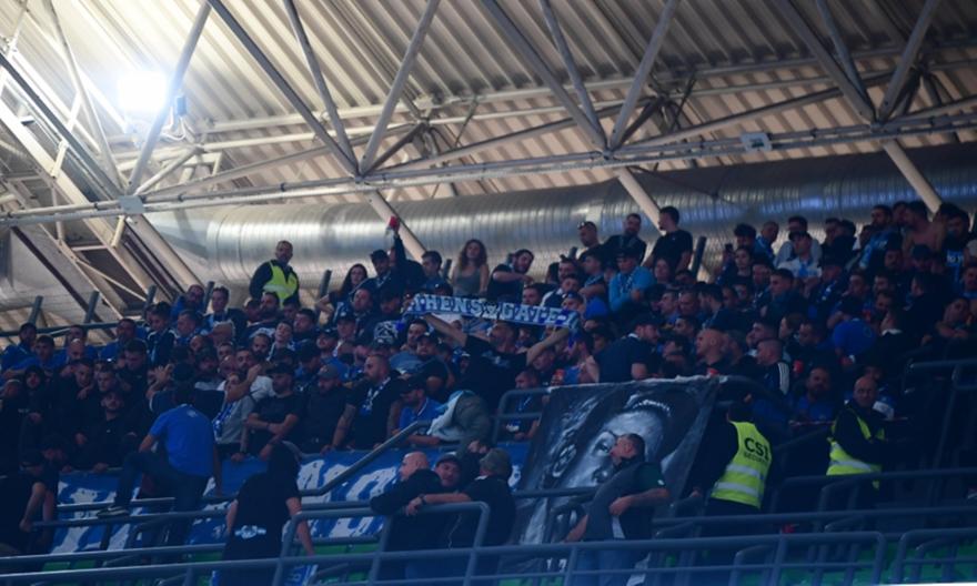 Πήραν τη θέση τους στο πάνω διάζωμα του Telekom Center Athens οι 300 φίλαθλοι του Ηρακλή!