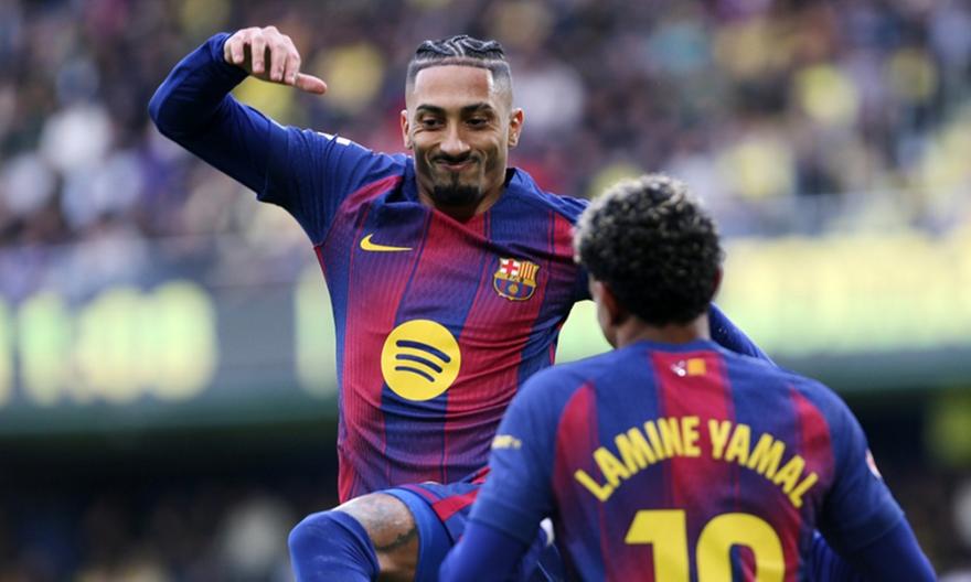 Ραφίνια και Λαμίν Γιαμάλ έκαναν τα... δικά τους και η Μπαρτσελόνα προελαύνει στην κορυφή!