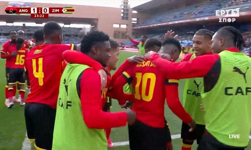 Η Ανγκόλα άνοιξε το σκορ επί της Ζιμπάμπουε με συμμετοχή του Κάρμο στη φάση