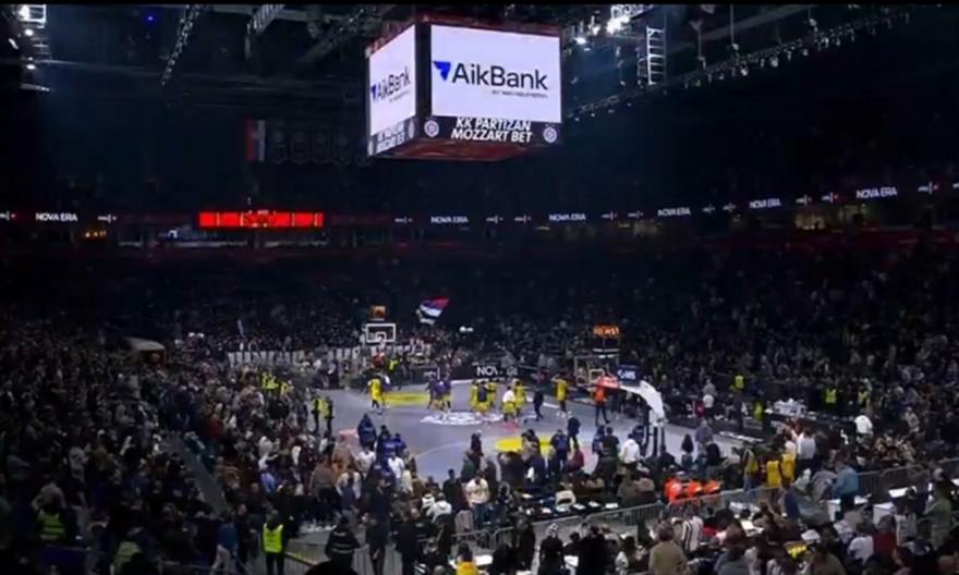 Εκκωφαντικές αποδοκιμασίες στο ημίχρονο από τους οπαδούς της Παρτίζαν για το -15 από τη Μακάμπι!