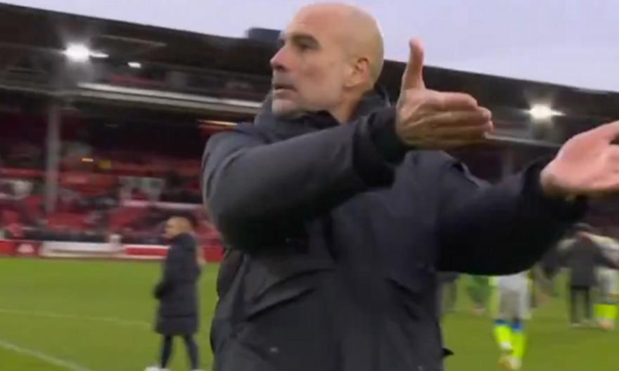 Ο Γκουαρδιόλα έγινε Viral στο Νησί, αφού τα έβαλε με cameraman μετά τη νίκη της Σίτι στο «City Ground»!