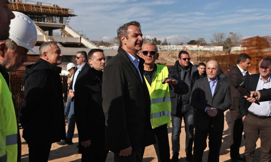 Μητσοτάκης: «Εντυπωσιακή η πρόοδος των έργων στο γήπεδο του Παναθηναϊκού»