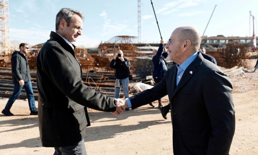 Αυτοψία Αλαφούζου, Μητσοτάκη και Δούκα στον Βοτανικό – «Το γήπεδο προχωράει, θα είναι έτοιμο το 2027»